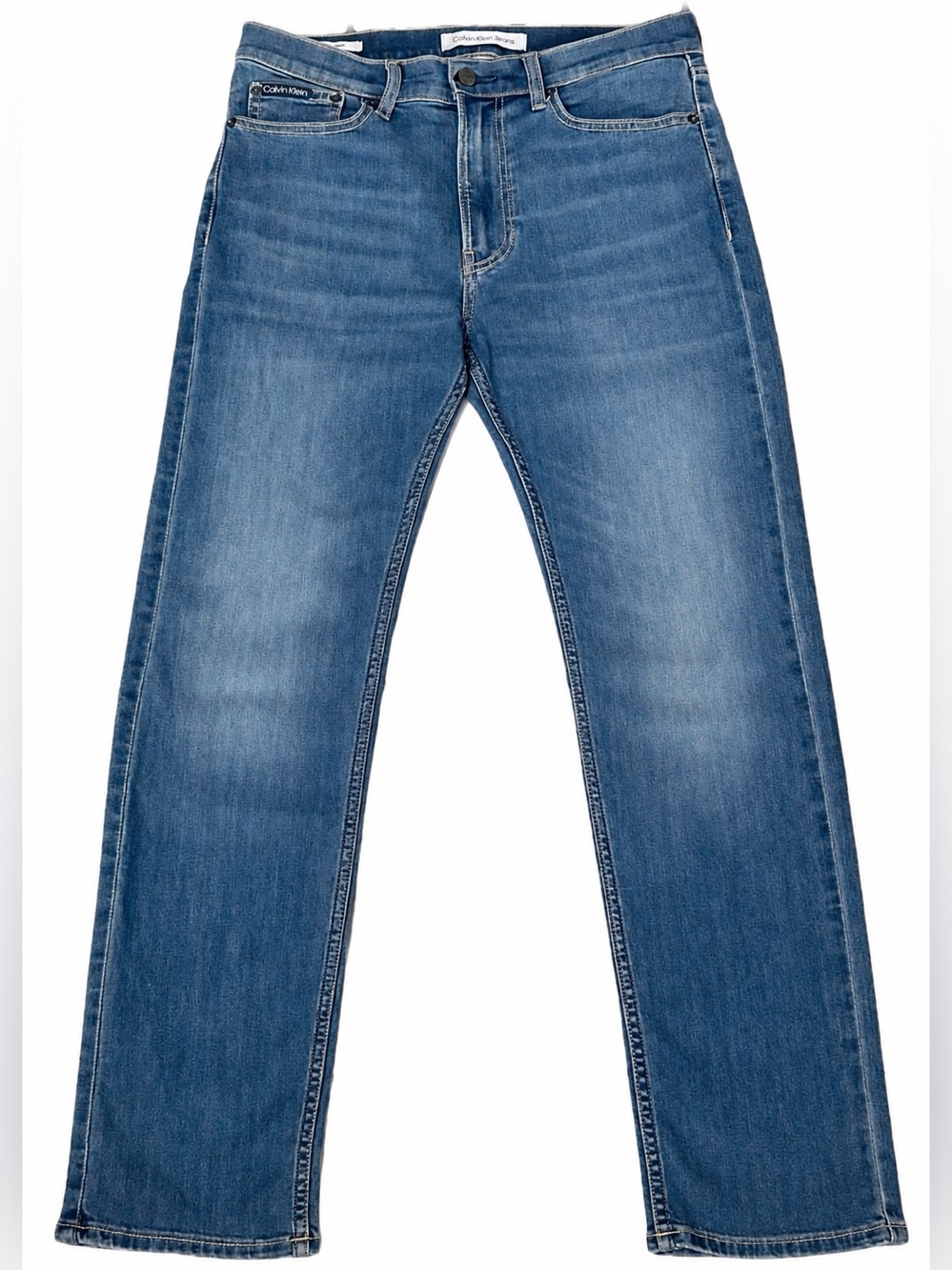 Calvin Klein Men’s Medium Wash Slim Straight Fit Jeans Size W30 L30